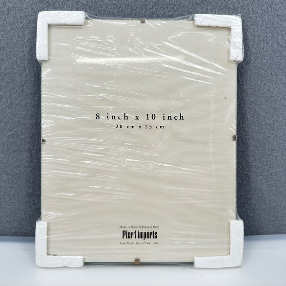 Vtg Pier 1 Imports Frameless 8 x 10 Clear Picture Photo Frame Modern Minimalist - Picture 1 of 7